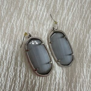 Kendra Scott grey/silver Danielle Earrings